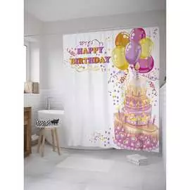 Штора-занавеска для ванной JOYARTY