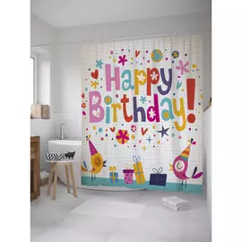 Штора-занавеска для ванной JOYARTY