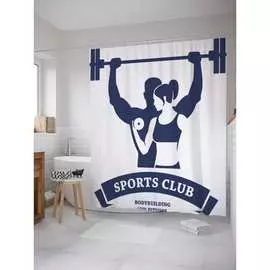 Штора-занавеска для ванной JOYARTY