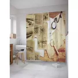 Штора-занавеска для ванной JOYARTY