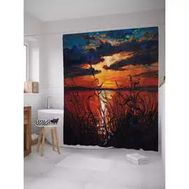 Штора-занавеска для ванной JOYARTY