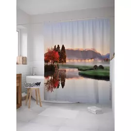 Штора-занавеска для ванной JOYARTY