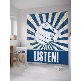 Штора-занавеска для ванной JOYARTY