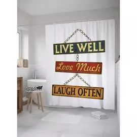 Штора-занавеска для ванной JOYARTY