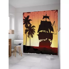 Штора-занавеска для ванной JOYARTY