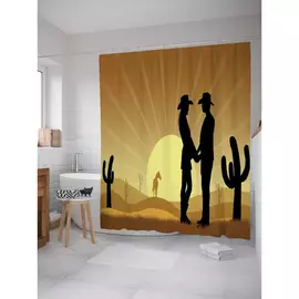 Штора-занавеска для ванной JOYARTY