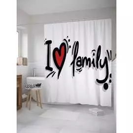 Штора-занавеска для ванной JOYARTY