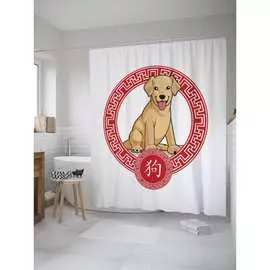 Штора-занавеска для ванной JOYARTY