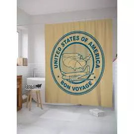 Штора-занавеска для ванной JOYARTY