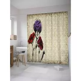 Штора-занавеска для ванной JOYARTY