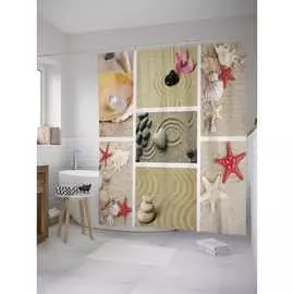 Штора-занавеска для ванной JOYARTY