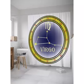 Штора-занавеска для ванной JOYARTY