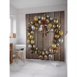 Штора-занавеска для ванной JOYARTY