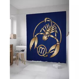 Штора-занавеска для ванной JOYARTY