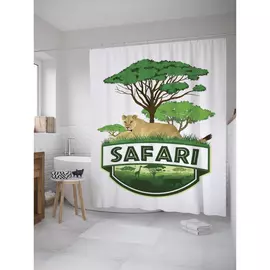 Штора-занавеска для ванной JOYARTY