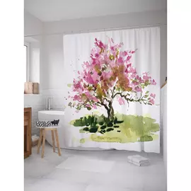 Штора-занавеска для ванной JOYARTY