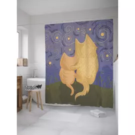 Штора-занавеска для ванной JOYARTY