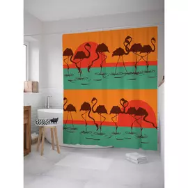 Штора-занавеска для ванной JOYARTY