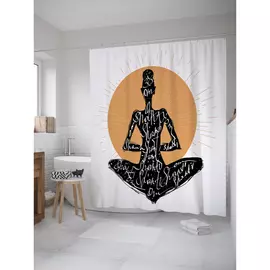 Штора-занавеска для ванной JOYARTY