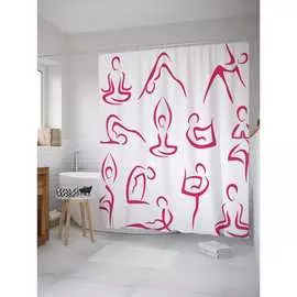 Штора-занавеска для ванной JOYARTY