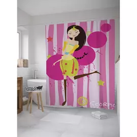 Штора-занавеска для ванной JOYARTY