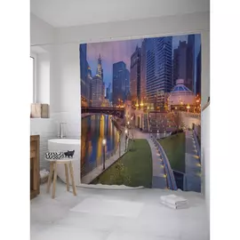 Штора-занавеска для ванной JOYARTY