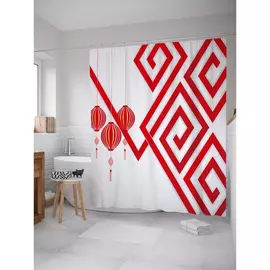 Штора-занавеска для ванной JOYARTY