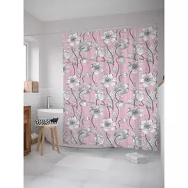 Штора-занавеска для ванной JOYARTY