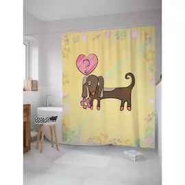 Штора-занавеска для ванной JOYARTY