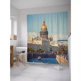 Штора-занавеска для ванной JOYARTY