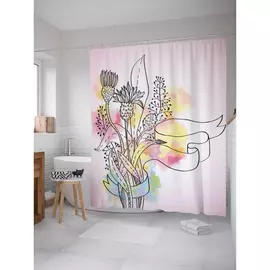 Штора-занавеска для ванной JOYARTY