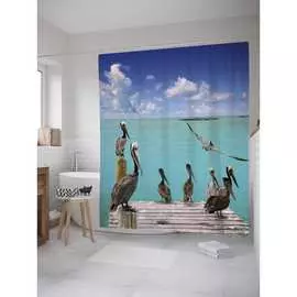 Штора-занавеска для ванной JOYARTY