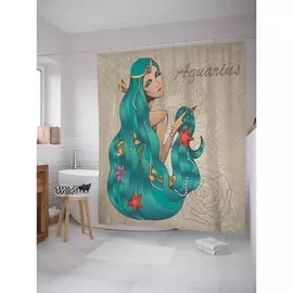 Штора-занавеска для ванной JOYARTY