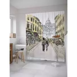 Штора-занавеска для ванной JOYARTY