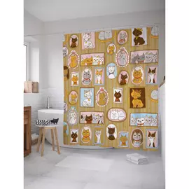 Штора-занавеска для ванной JOYARTY