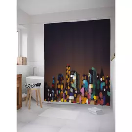 Штора-занавеска для ванной JOYARTY