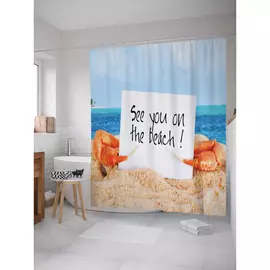 Штора-занавеска для ванной JOYARTY