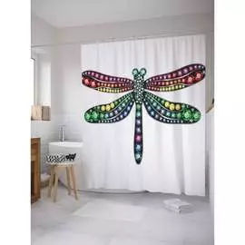 Штора-занавеска для ванной JOYARTY