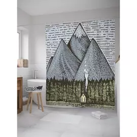 Штора-занавеска для ванной JOYARTY