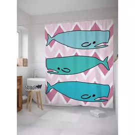 Штора-занавеска для ванной JOYARTY