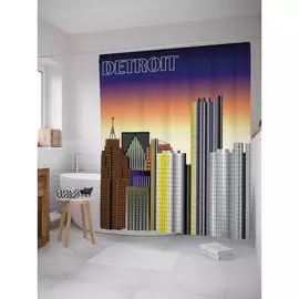 Штора-занавеска для ванной JOYARTY