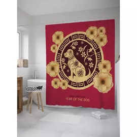 Штора-занавеска для ванной JOYARTY