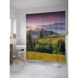 Штора-занавеска для ванной JOYARTY