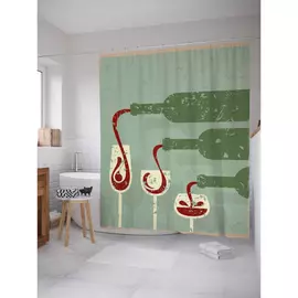 Штора-занавеска для ванной JOYARTY