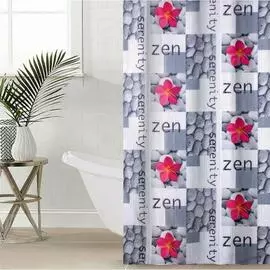 Шторка для ванной Доляна