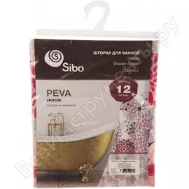 Шторка для ванной sibo bouquet peva 180x180 см si19061