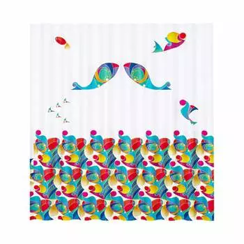 Шторка для ванной wasserkraft berkel кольца в комплекте sc-68101