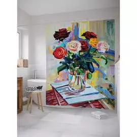 Шторка-занавеска для ванной JOYARTY