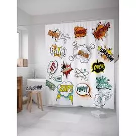 Шторка-занавеска для ванной JOYARTY