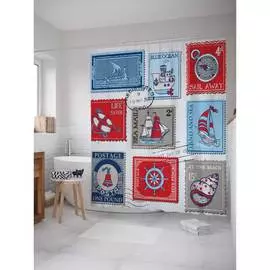 Шторка-занавеска для ванной JOYARTY